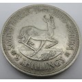 South Africa: Union Silver 5 Shilling (Crown) of 1949