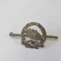 SA Armoured corps silver sweetheart brooch