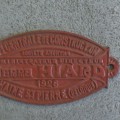 1926 Pierre Hiard construction metal makers plate
