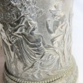 Very large silver plated mug with Greek motive - weight - 3,3 kg - very rarely seen