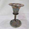 Vintage silverplated wine funnel with stand