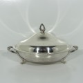 Vintage silverplated serving dish with lid