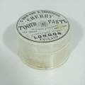 Antique S. Mawson and Thompson Cherry toothpaste porcelain lid and base