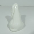 Vintage Coalport white porcelain dog figurine