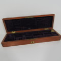 Antique wooden case for scientific instruments - 43cm x 13cm x 7cm