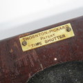 Antique Thornton-Pickard wooden time shutter