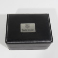 Vinyl watch case with Tag Heuer logo