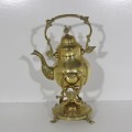 Vintage brass teapot with stand and burner