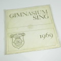 Gymnasium Sing 1969 - Sangfees LP vinyl record - Advision studios