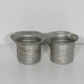 Pair of vintage Aluminium Royal measuring cups
