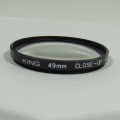 Vintage King 49mm close up lens filter set of 3