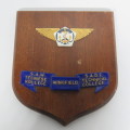 SADF Technical College Wingfield plaque and tie - Tie: 144cm