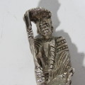 Vintage silverplated copper figurine - Weighs 226grams