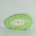 Carltonware salad bowl for 1 in shape of lettuce leaf - Some small chips and crackling