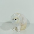 Langham crystal glass ice bear paperweight