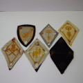 Lot of 6 Swiss Army badges