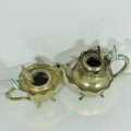 Coffee and tea serving set with sugar bowl and cream jug