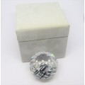 Swarovski SCS annual edition paperweight crystal ball in box