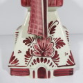 Vintage red delft musical windmill