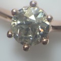 9kt Rose gold diamond ring with 0.49ct diamond