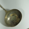 Vintage JR and S silverplated soup ladle