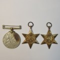 Lot of 3 medals issued to C 277167 J Booysen