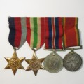 Lot of 4 medals issued to P D Smorenburg 591682