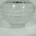 Vintage glass bowl with lid - Made in France