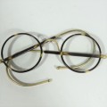 Vintage faux tortoise shell glasses in case