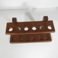 Wooden pipe stand with 6 slots