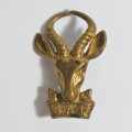SA Infantry brass cap badge - Bokkop
