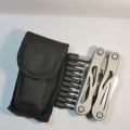 Fold up multi tool knife in sheath - Leatherman type - No name