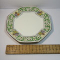 Antique Royal Doulton octagonal porcelain trio