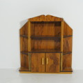 Vintage doll`s furniture - Wooden cabinet for lounge - Handmade
