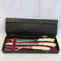 Vintage Stainless Steel carving set - Repaired - In box
