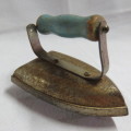 Vintage collar iron with stand