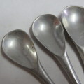 Set of 4 aluminium spoons