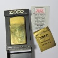 Vintage Solid brass slimline Zippo