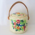 Vintage handpainted cookie jar - Lovely condition