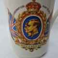 1937 King George VI coronation mug - Presented by town council of Benoni
