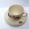 1937 King George VI coronation cup and saucer - Bergess ware