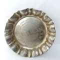 Silverplated dish with compliments from J. Kaplan Windhoek, SWA
