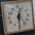 Vintage Peter bedside travelling alarm clock - runs and stops