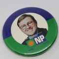 New National Party election campaign lapel badge - Marthinus van Schalkwayk