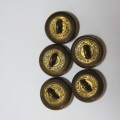 Canada Royal Medical Corps buttons - Lot of 5 smaller buttons