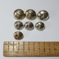 BSAP lot of 7 buttons 3 large and medium 1953-1965 Queen Elizabeth
