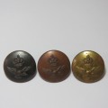 South African Air force buttons All made by JR Gaunt, but 3 different colors