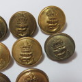 Royal Navy buttons - Lot of 8 from 4 different makers