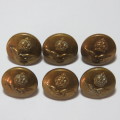 South African Air force buttons lot of 6 smaller size buttons - Made by Gaunt London