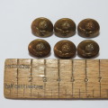 South African Air force buttons lot of 6 smaller size buttons - Made by Gaunt London